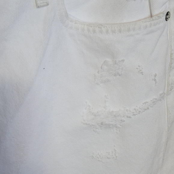 NWT Agolde Jamie Button Fly Distressed High Rise Size 32 - Picture 13 of 13